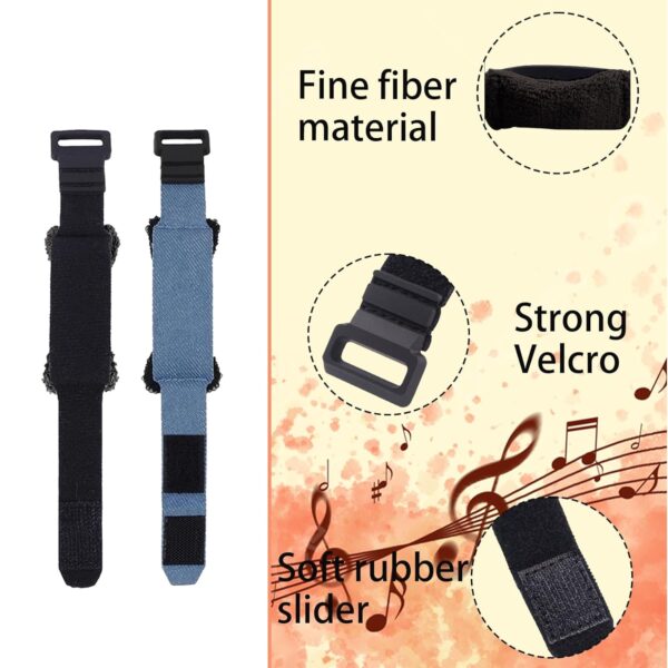 2 PCS Guitar Accessories, String Muter for Guitar Practice and Performance, Adjustable Buckle Guitar String,Guitar Strap Accessories，Lightweight and Durable Design