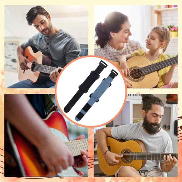 2 PCS Guitar Accessories, String Muter for Guitar Practice and Performance, Adjustable Buckle Guitar String,Guitar Strap Accessories，Lightweight and Durable Design