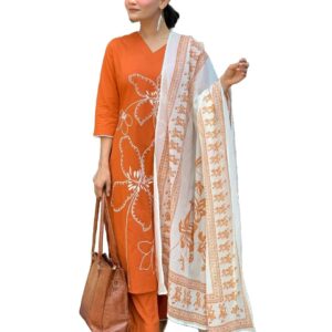 Alvami Women's Viscose Silk Kurta Set