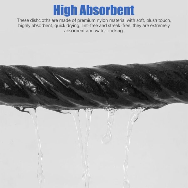 ANOXA Thickened Magic Cleaning Cloth, Reusable Microfiber Glass Cleaning Cloths, 30X30 CM Lint-Free Cleaning Cloth Streak-Free Miracle Cloth for Tea Towels, Cars, Window, Mirror...