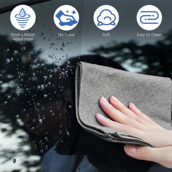ANOXA Thickened Magic Cleaning Cloth, Reusable Microfiber Glass Cleaning Cloths, 30X30 CM Lint-Free Cleaning Cloth Streak-Free Miracle Cloth for Tea Towels, Cars, Window, Mirror...