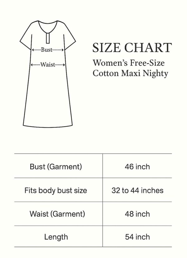 Bahumaan Pure Cotton Nighty for Women Floral with Pocket Free Size | Maxi Dress for Women Cotton | Night Dress for Woman Gown | Nighty for Women Stylish