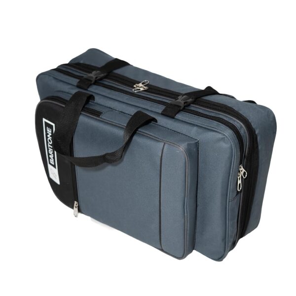 Baritone Case with Laptop Compartment for DJ Controller, Padded Cover Compatible with Pioneer DDJ-FLX4/DDJ-REV1/DDJ-400/DDJ-SB3/DDJ-RB/Roland DJ-202 Grey Bag