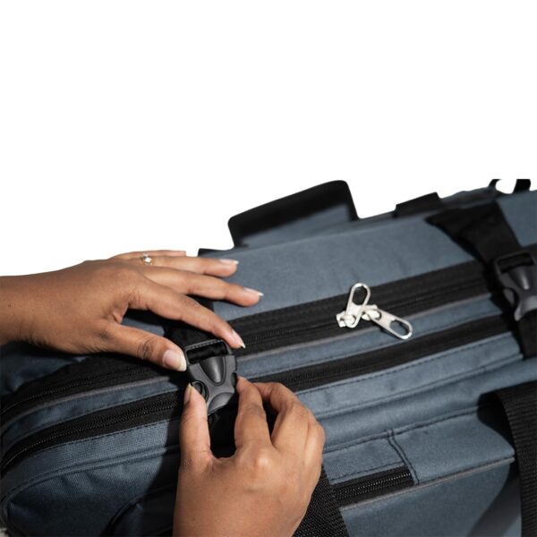Baritone Case with Laptop Compartment for DJ Controller, Padded Cover Compatible with Pioneer DDJ-FLX4/DDJ-REV1/DDJ-400/DDJ-SB3/DDJ-RB/Roland DJ-202 Grey Bag
