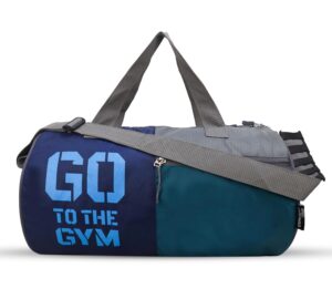 Basic Duffle Polyester Bag for Men & Women, Gym Bags, Adjustable Shoulder Strap, Side Mesh Pocket, Gym Duffle Bag, Capacity-25 litres