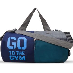 Basic Duffle Polyester Bag for Men & Women, Gym Bags, Adjustable Shoulder Strap, Side Mesh Pocket, Gym Duffle Bag, Capacity-25 litres