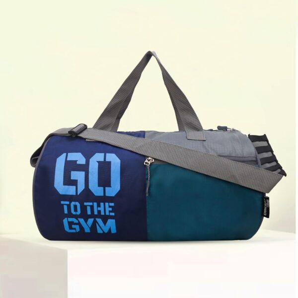 Basic Duffle Polyester Bag for Men & Women, Gym Bags, Adjustable Shoulder Strap, Side Mesh Pocket, Gym Duffle Bag, Capacity-25 litres