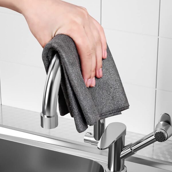 BELOXY 2 Pack Thickened Magic Cleaning Cloth, 2025 New Reusable Microfiber Glass Cleaning Cloths, 30X30 CM Lint-Free Cleaning Cloth Streak-Free Miracle Cloth for Tea Towels,...