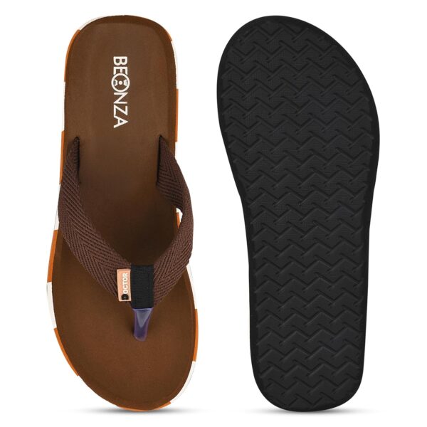 BEONZA Men Ortho slippers | Soft comfortable and stylish flip flop slippers |Lightweight | Anti Skid | Daily Use Chappal
