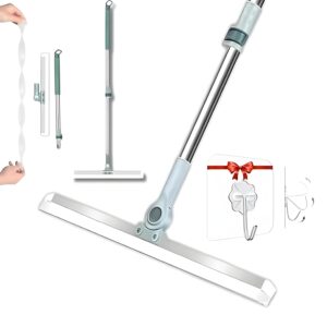 BizBee Magic Broom Sweeper Silicone Floor Wiper – Multipurpose Wipers for Bathroom Floor, Glass, Kitchen & Home Cleaning – Long Handle Floor Scrubber, Window Cleaner & Cleaning...