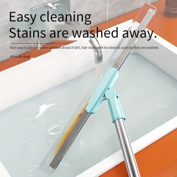 Blencci Multifunctional Magic Broom Sweeper – Magic Broom Silicone Wiper for Bathroom, Glass, Floor Cleaning | Long Handle Wiper Mop for Home, Kitchen & Window | Cleaning Tools...