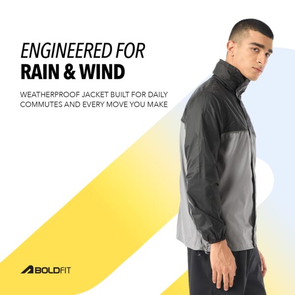 Boldfit All-Weather Raincoat for Men Waterproof Stylish,Breathable & Waterproof Gear for Heavy Rains,Hiking,Trekking & Everyday Use Hood Rain Jacket for Women with Utility...