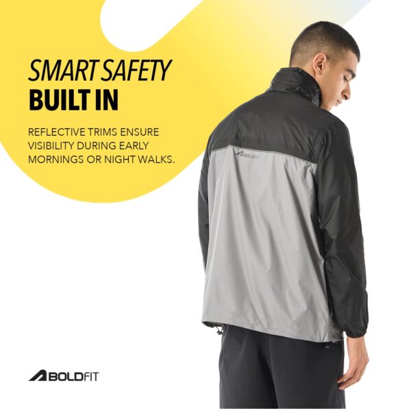 Boldfit All-Weather Raincoat for Men Waterproof Stylish,Breathable & Waterproof Gear for Heavy Rains,Hiking,Trekking & Everyday Use Hood Rain Jacket for Women with Utility...