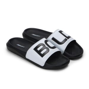 Boldfit Sliders for Man, Stylish PU Strap Slippers for Men,Cushioned Eva Footbed Flip Flops & Anti-Slip Chappal, Lightweight, Durable & Supportive Slider for Daily Wear