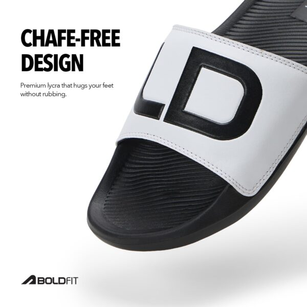 Boldfit Sliders for Man, Stylish PU Strap Slippers for Men,Cushioned Eva Footbed Flip Flops & Anti-Slip Chappal, Lightweight, Durable & Supportive Slider for Daily Wear