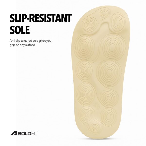 Boldfit Slippers for Man, One-Piece Eva Sliders, Flip Flops & Chappal for Men, Soft Cushioned Footbed, Quick-Dry Design, Water-Resistant & Crack-Resistant Everyday Comfort Footwear