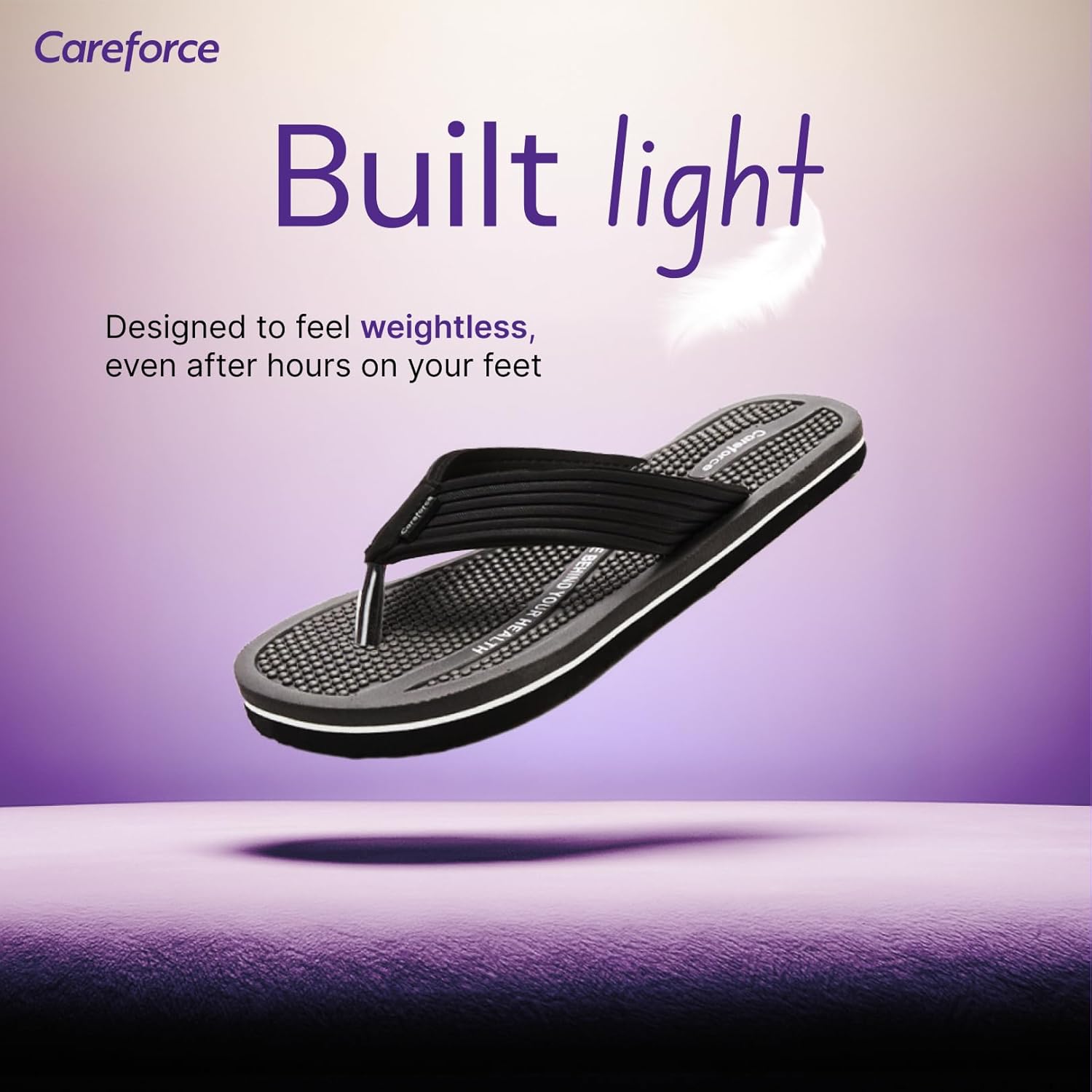 Careforce Ortho Slippers for Men Daily Use, Soft EVA Cushioned Flip Flops & Sliders with Arch Support, Anti-Slip, Lightweight & Stylish Chappal for Daily Wear