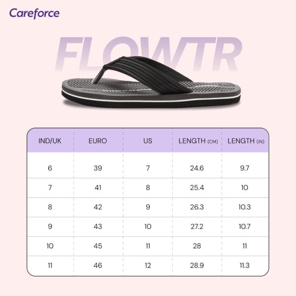 Careforce Ortho Slippers for Men Daily Use, Soft EVA Cushioned Flip Flops & Sliders with Arch Support, Anti-Slip, Lightweight & Stylish Chappal for Daily Wear