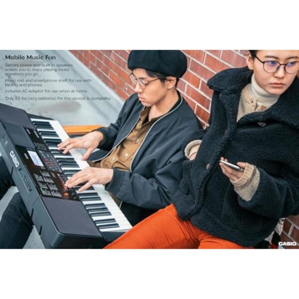 Casio CT-X700 61-Key Portable Keyboard, Black