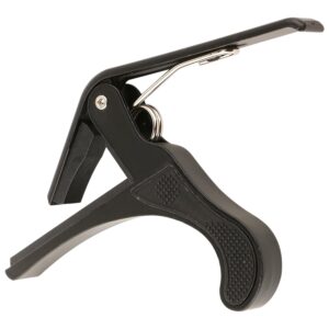 CERLINK Guitar Capo Metal One Handed Trigger Guitars Capotastos Quick Change for Ukulele, Electric and Acoustic Guitars (Black)