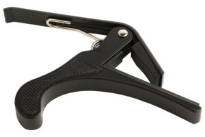 CERLINK Guitar Capo Metal One Handed Trigger Guitars Capotastos Quick Change for Ukulele, Electric and Acoustic Guitars (Black)