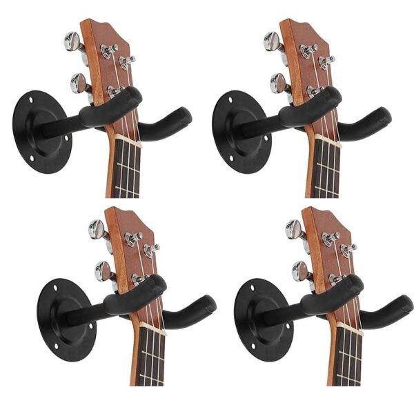 CERLINK Guitar Wall Hanger, Guitar Wall Mount, Guitar Hanger Wall Hook Stand Rack for Acoustic | Electric | Bass Guitar | Banjo | Mandolin, Guitars Accessories (Pack of-2)