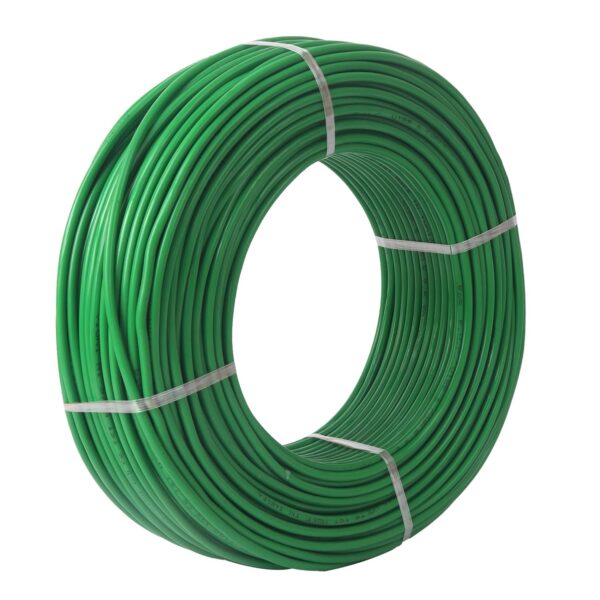 COPPER 2.5 MM 90 MTR FR PVC Insulated CCA Copper Wire, Single Core Multi Strand House Cable for Gauge (10 No.) (Green)