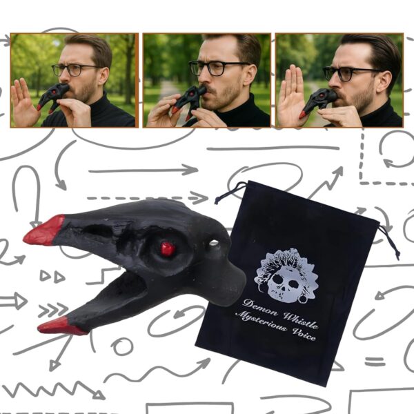 Death Whistles, Clay Bird Water Whistle, Crow Whistle Attract Crows - Unique Handcrafted Sound Effects for Outdoor Enthusiasts & Collectors, Perfect for Ancient Ritual Reenactments