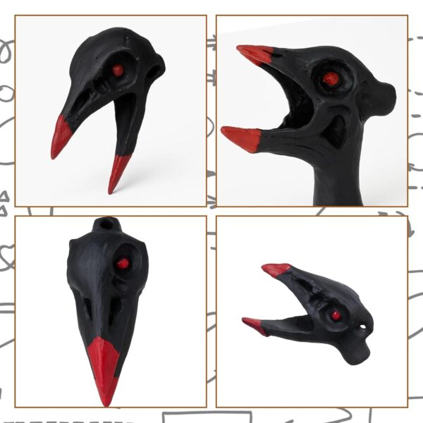 Death Whistles, Clay Bird Water Whistle, Crow Whistle Attract Crows - Unique Handcrafted Sound Effects for Outdoor Enthusiasts & Collectors, Perfect for Ancient Ritual Reenactments