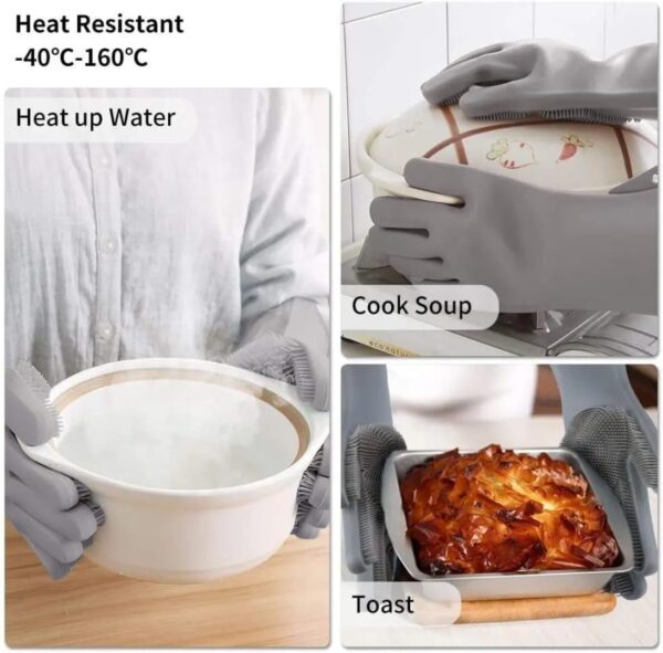 Dishwashing Gloves, Kitchen Cleaning Gloves, Hand Gloves for Washing Utensils, Plates, Cups and Sink, Household Cleaning Gloves for Women, Dishwashing, Kitchen and Cleaning...