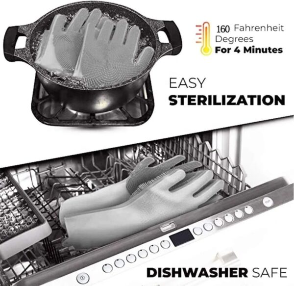 Dishwashing Gloves, Kitchen Cleaning Gloves, Hand Gloves for Washing Utensils, Plates, Cups and Sink, Household Cleaning Gloves for Women, Dishwashing, Kitchen and Cleaning...