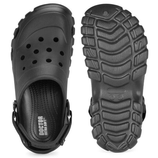 DOCTOR EXTRA SOFT Men's Classic Casual Sports Clogs/Sandals with Adjustable Back Strap for Adult | Comfortable & LightWeight| Stylish & Anti-Skid|Waterproof & Everyday Use Mules...