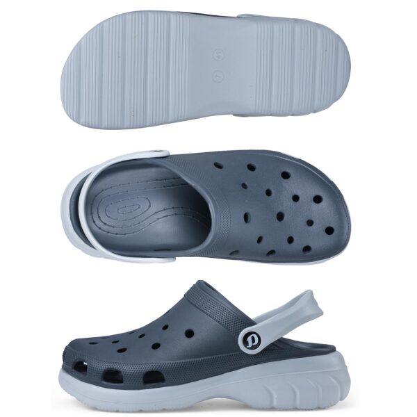 DOCTOR EXTRA SOFT Men's Double Color Comfy Casual Sports Clogs/Sandals with Adjustable Back Strap for Adult| Comfortable & Lightweight| Stylish & Anti-Skid|Waterproof Daily Use...