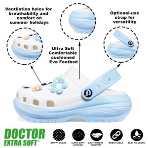 DOCTOR EXTRA SOFT Women's Classic & Premium Casual Clogs/Sandals with Cute Charms for Adult | Comfortable & Lightweight| Stylish & Anti-Skid | Waterproof Everyday Cushion...