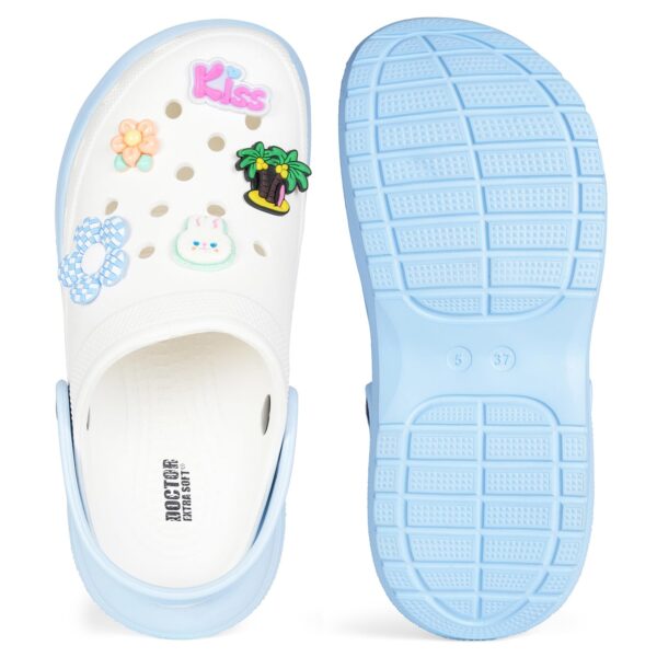 DOCTOR EXTRA SOFT Women's Classic & Premium Casual Clogs/Sandals with Cute Charms for Adult | Comfortable & Lightweight| Stylish & Anti-Skid | Waterproof Everyday Cushion...