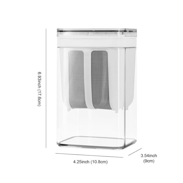 E-COSMOS Plastic Multipurpose Greek Yogurt & Curd Maker Hung Curd - 1100ml | Durable, BPA-Free | Easy Homemade Yogurt & Cheese (Yogurt Maker), 10L x 8W x 16H cm, Multi-Coloured