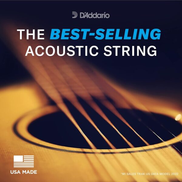 EJ26 Phosphor Bronze Acoustic Guitar Strings - Custom Light Gauge 11-52, Enhanced Tone & Playability, Hex Core, Corrosion-Resistant, Ideal for Beginners & Pros