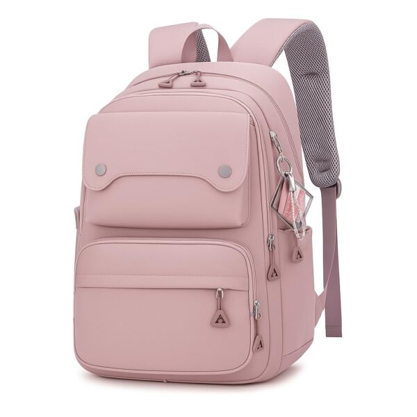 EXVITO Backpack Bags for Women with Small Zipper Pouch College Bag for Girls, School Bags for Girls 13-14 years with Cute Accessory 18.1 Inch Book Backpack for School, Camping,...