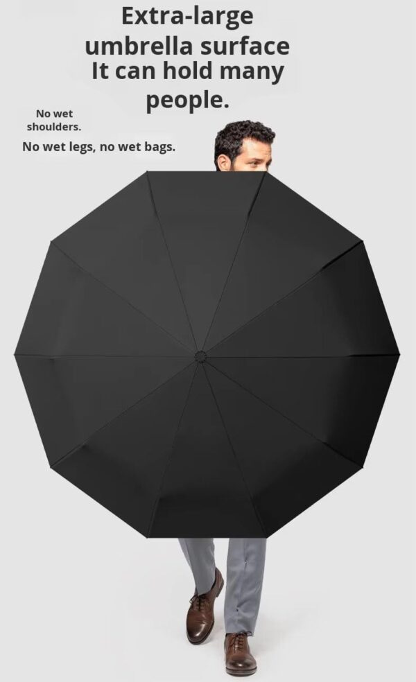 EXVITO Umbrella for Rain, Mini Folding Portable 3 Fold Umbrellas | Auto Open & Close Umbrella for Rain and Sun Protection with Anti-Slip Handle | Windproof Umbrlla | Umbrella...