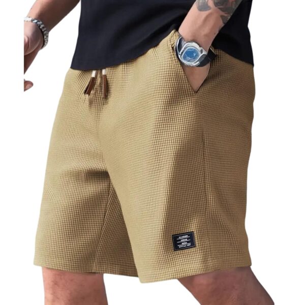 FABRIPPLE Men’s Slim Fit Knitted Short for Summer | Stretchable Fabric | Breathable & Lightweight | Casual Lounge Short with Elastic Waistband & Drawstring