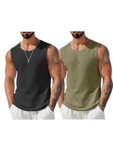 FN3 Waffle Vest for Men || Men's Tank Top Regular fit||Combo Pack of 2 Sports Vest