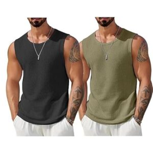 FN3 Waffle Vest for Men || Men's Tank Top Regular fit||Combo Pack of 2 Sports Vest