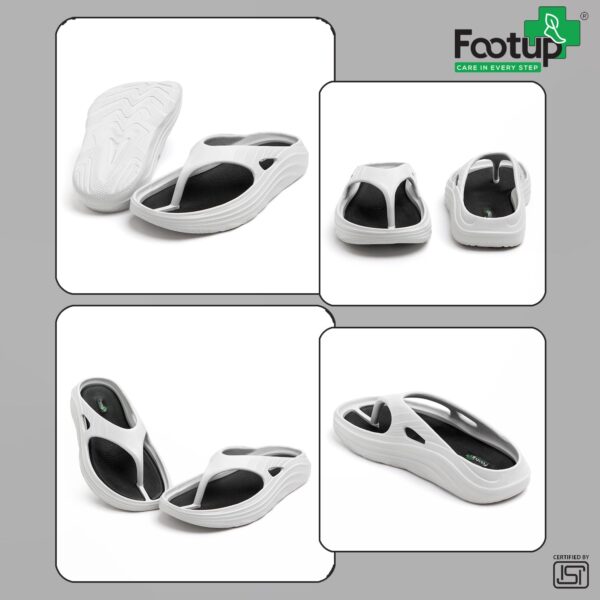 FOOT UP Men's Orthopedic EVA Flip-Flops | Soft & Durable Slippers with Anti-Skid Sole | Lightweight Footwear for Men & Women