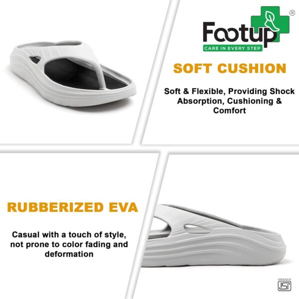 FOOT UP Men's Orthopedic EVA Flip-Flops | Soft & Durable Slippers with Anti-Skid Sole | Lightweight Footwear for Men & Women
