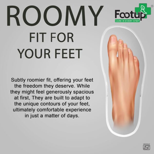 FOOT UP Men's Orthopedic EVA Flip-Flops | Soft & Durable Slippers with Anti-Skid Sole | Lightweight Footwear for Men & Women