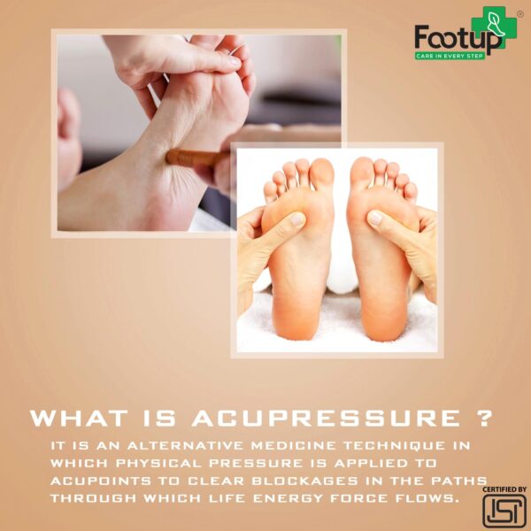 FOOTUP Men’s Acupressure Massage Slippers | Orthopedic Comfort Sandals with Anti-Skid Sole & Foot Reflexology Beads – Everyday Wear Pain Relief Slippers for Healthy Relaxed Feet