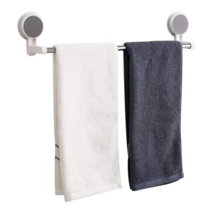 GLACIAL Wall Mounted Single Rod Towel Holder Bar – Magic Sticker Napkin Rod Hanger for Bathroom & Kitchen, No-Drill Cloth Rack for Hand Towels, Dish Towels, and Cleaning Rags...