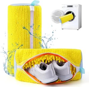 HOKAL Shoe Bag Washing Machine, Invisible Zipper Side Opening Shoe Washing Bag for Washer and Dryer, Shoe Laundry Bags for Sneakers, Reusable Shoe Cleaning Bag for All Shoe...