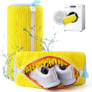 HOKAL Shoe Bag Washing Machine, Invisible Zipper Side Opening Shoe Washing Bag for Washer and Dryer, Shoe Laundry Bags for Sneakers, Reusable Shoe Cleaning Bag for All Shoe...