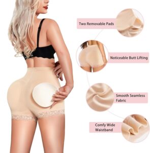 HSR Women Butt Lifter Panties Padded Shapewear Hip Enhancer Pads Shorts Seamless Underwear Tummy Control Boyshorts